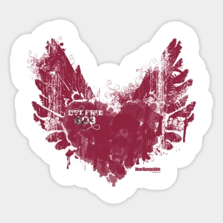 Red Heart Live Free 603 Sticker